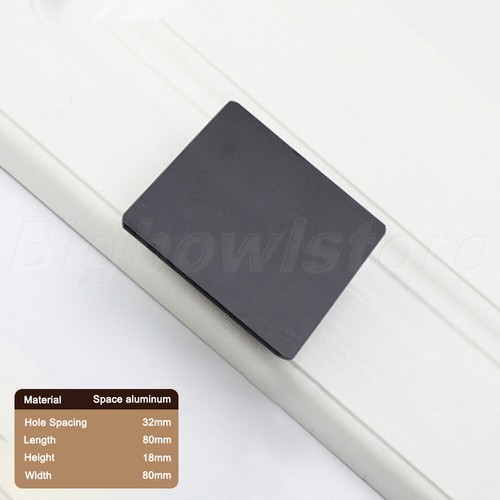 1x Cajón Cuadrado de Aluminio Moderno Tiradores Manijas Armario de Cocina Armarios Perillas - Imagen 10 de 10