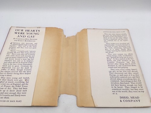 Our Hearts Were Young And Gay by Cornelia Otis Skinner 1942 HC DJ - Picture 6 of 11