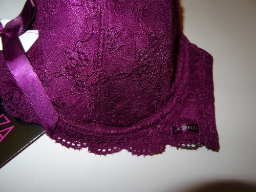 Neu mit Etikett La Senza BH 38GG 40B 40G 40GG Brombeere Spitze Satin Schleife - Bild 6 von 8