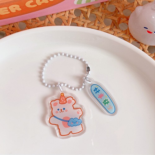 ✿Porte-Clés En Acrylique Pour Femme Pendentif De Sac Dessin Animé Coréen ~ - Photo 5/13