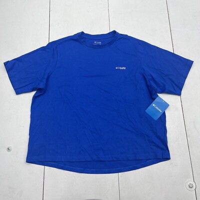 Columbia Bramley Bay Royal Blue Short Sleeve T Shirt Women s Size Large