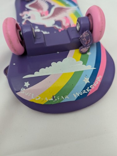 Costruisci un Orso Skateboard Rosa Viola Pegasus Skater Accessorio Giocattolo - Foto 3 di 8