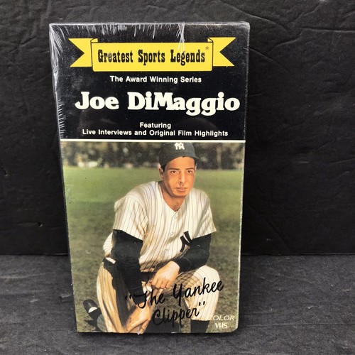 Joe Dimaggio VHS Tape (The Yankee Clipper) Greatest Sports Legend Sealed - Imagen 1 de 3