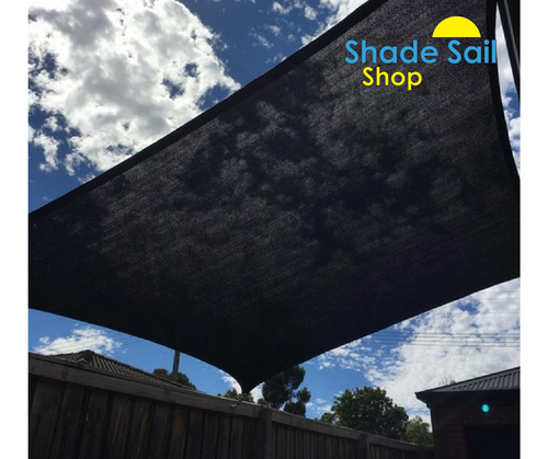 Shade Sail Square 3.6x3.6 Black 280gsm Super strong Shady Lady Shade Sails 95%UV - Picture 9 of 14