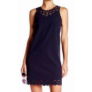 j crew navy scalloped dress
