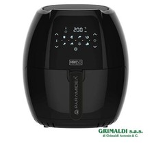 FRIGGITRICE AD ARIA DIGITALE NERA CAPACITÀ 8L 1800W E CON 8 PROGRAMMI DI COTTURA