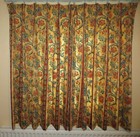 MTM 2 x Lined CURTAINS  150cm / 58" Drop To fit pole/rail 150cm wide