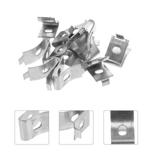 10pcs Shelf Bracket Clips Stainless Shelf Supports Clips Pilaster Shelf Pegs - Bild 1 von 12