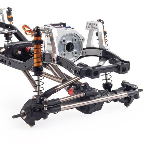 313mm Wheelbase Chassis Frame & 2-Speed Transmission For 1/10 RC Axial SCX10 II - Picture 4 of 13