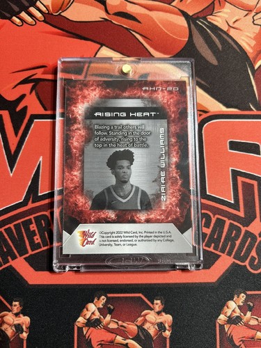 Ziaire Williams 5/5 - Wild Card Matte - National Atlantic City 2022 Rising Heat - Bild 2 von 2