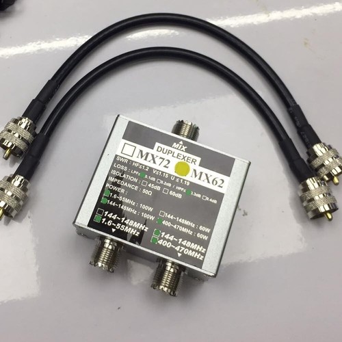Acoplador de antena dúplex MX62 mejora la recepción de señal para FT857D FT911 ATAS-120A - Imagen 3 de 4