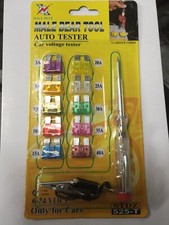 Car fuse voltage tester