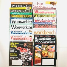 14 VARIOUS Woodworking Magazines - Woodcraft, Woodturning, Journal, Workbench