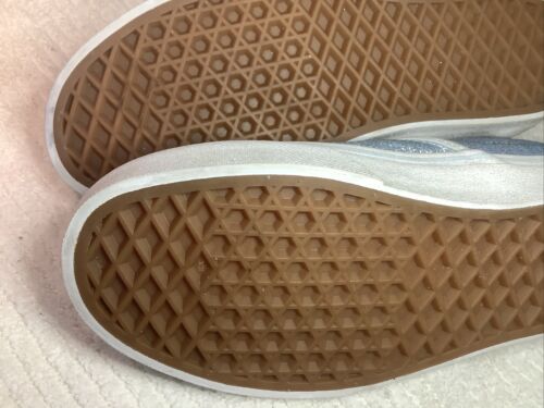 Vans Classic Slip On Sneakers Women’s Size 6.5 Blue Glitter - NWOT - Picture 4 of 8