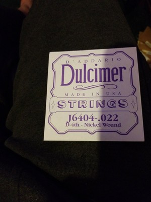 D/'Addario J6404 Sngl Dulcimer Nickel Wnd 022