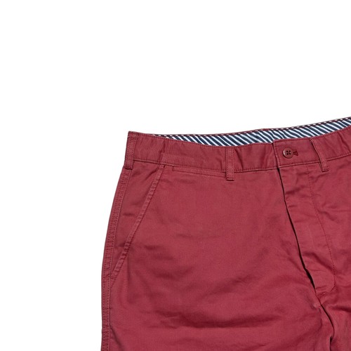 Daniel Cremieux Shorts Mens 32 Red Madison Chino Flat Front Casual - Picture 4 of 7