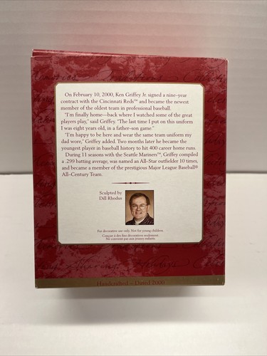 HALLMARK KEEPSAKE CHRISTMAS ORNAMENT - KEN GRIFFEY JR  - 2000 - Picture 2 of 4