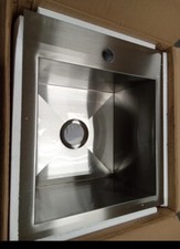 Signature Hardware Sitka 15" Dual Mount Single Basin Stainless Steel Sink 132kb