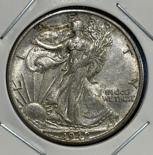 1942-S United States ½ Dollar "Walking Liberty Half" 0.900 Silver Coin - Bild 1 von 3