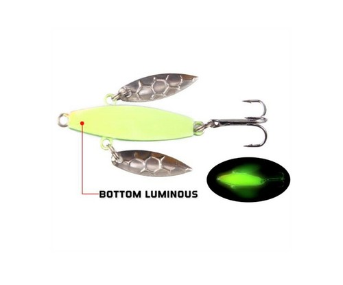 8 pz Basso Inverno Ghiaccio Esca Pesca Cucchiai 7,3 g Metallo Luminosa Esca - Foto 4 di 18