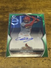 2023 Bowman Chrome Prospect Green Refractor /99 Chase Davis #CDA-CD Auto AH71
