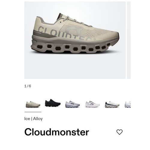 On Cloudmonster Hombres Zapatos para Correr Aleación de Hielo EE. UU. 10 Ligeros Acolchados - Imagen 2 de 11