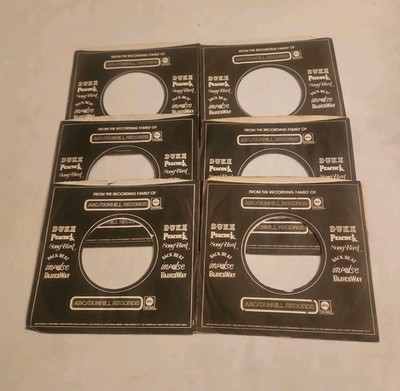 45 RPM 7'' RECORD SLEEVES CO. SLEEVE 6 PACK SEE PHOTOS ABC/Dunhill (SLV315)