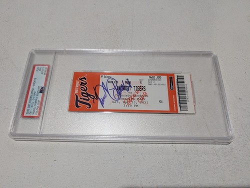 Detroit Tigers Miguel Cabrera 3000 Hit Ticket Stub Signed & Inscribed - PSA - Picture 2 of 5