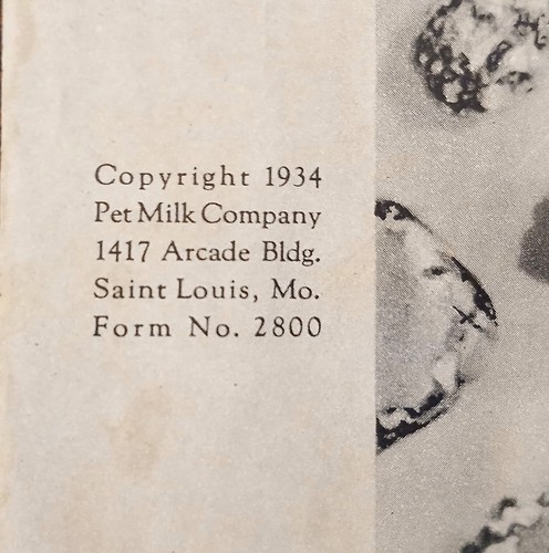CANDIES - ©1934 Pet Milk Company Form #2800 - Foto 2 di 7