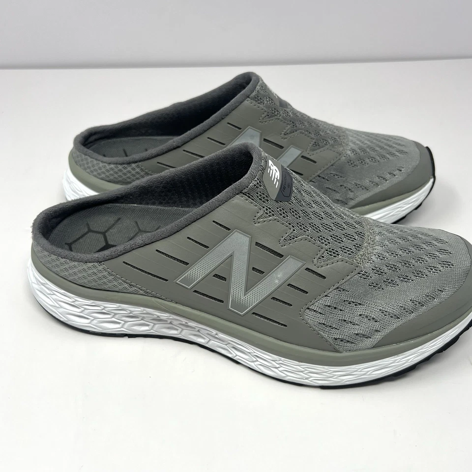 New Balance 女式 Fresh Foam 900V1 一脚蹬鞋骡子 10.5 码灰色 WA900GY GUC — 第 3/4 张图片