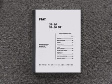 Manuale riparazione officina trattore Fiat 35-66, 35-66DT