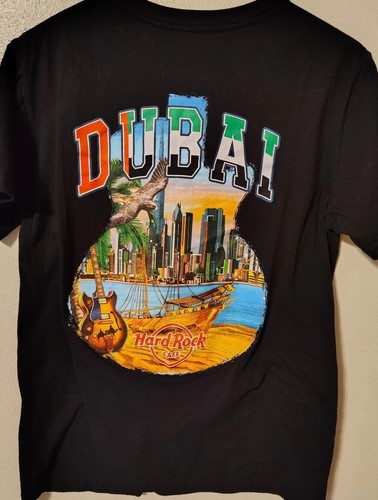 Hard Rock Cafe T-Shirt Dubai in schwarz tolles Design am Rücken Größe S