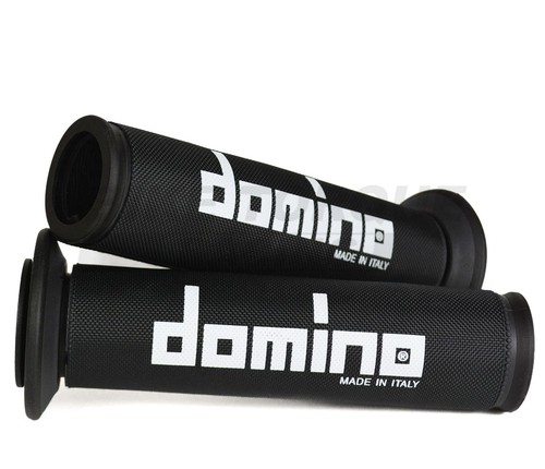 Domino Black A450 Full Diamond Grips with Covers fits Vyrus Bikes - Picture 1 of 3