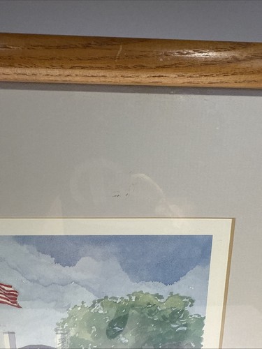 Robert Kennedy" Waterfront Edgartown Mass" #248/1500" Art 14"x18" Frame 16"x 19" - Picture 8 of 24
