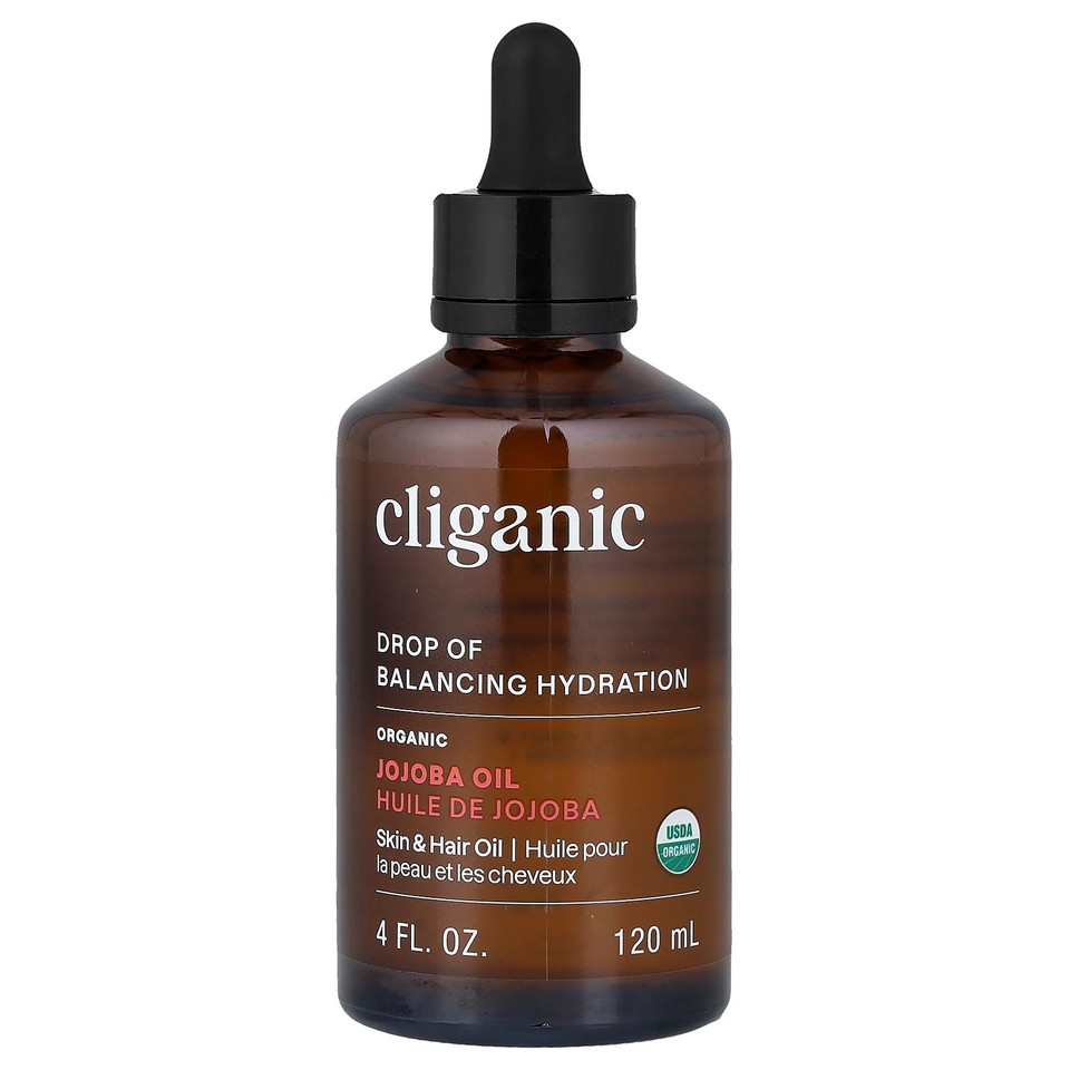 Organic Jojoba Oil, For Oily & Combination Skin, 4 fl oz (120 ml)