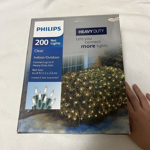Philips 200ct 4' x 8' Heavy Duty Net Lights Clear W/ Green Wire Indoor & Outdoor - Bild 2 von 4