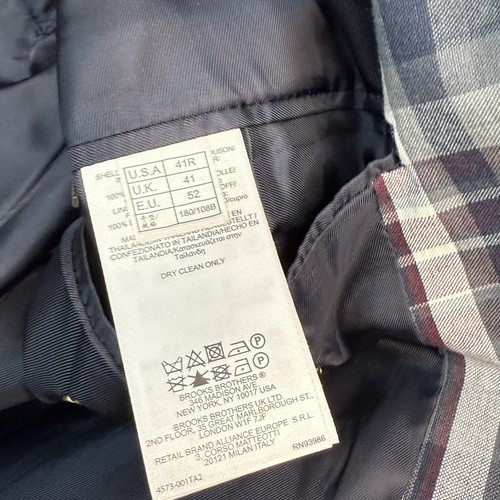Brooks Brothers Jacke Herren 41R Fitzgerald Fit Sport Mantel Madras kariert Preppy 346 - Bild 16 von 17