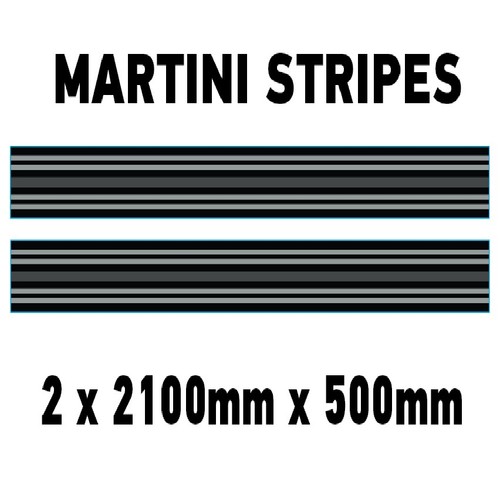 MC2.1 Martini Racing Strisce da Parete Monocromatiche 2.1m (2100mm) Lunghe Laminate - Foto 18 di 19