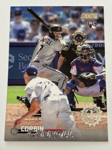 2023 Topps Stadium Club Corbin Carroll - Timbre d'émission premier jour ! RC super rare !