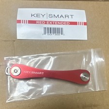 KeySmart Red Metal Key Holder Organizer One Size Solid Logo Accent