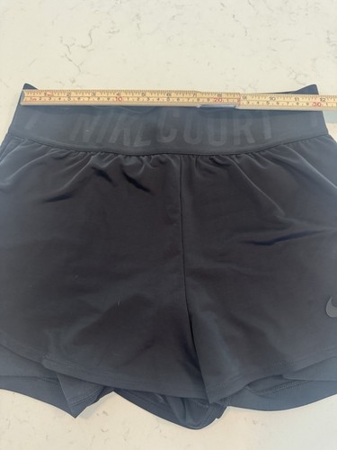 Nike Court Victory Women’s Tennis Shorts Size XS Xsmall Black EUC - Picture 2 of 7