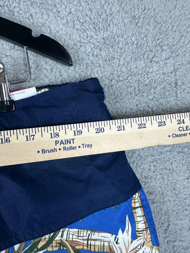 Pantalones Cortos de Natación St Johns Bay Para Hombres 2XL Azul Marino Floral Tropical Board Trunks UPF 50+ Nuevos Foto 4 de 4