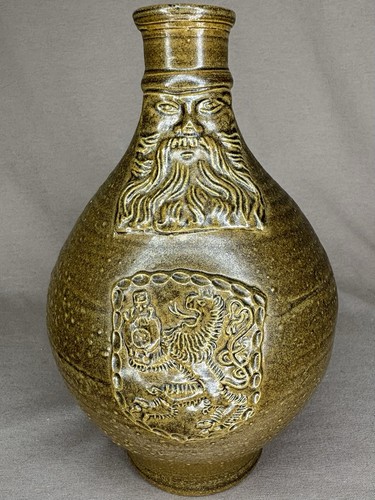 RARE Bartmann Jug Bellarmine German Topferei Manfred & Gabi Zimmermann Stonewear