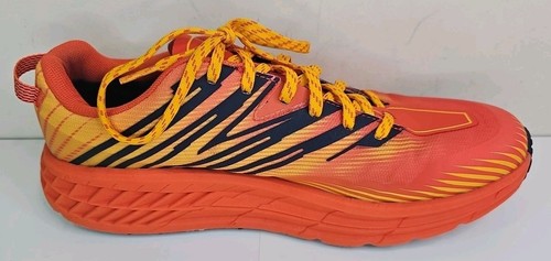 Hoka One One Speedgoat 4 Mens Sz 11.5 Red Multicolor Trail Running Hiking Shoes - Picture 5 of 9