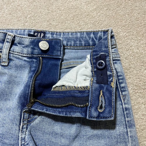 Gap Girls Denim Flare Jeans 10 Hippie Boho Two Tone Y2K - Picture 6 of 13