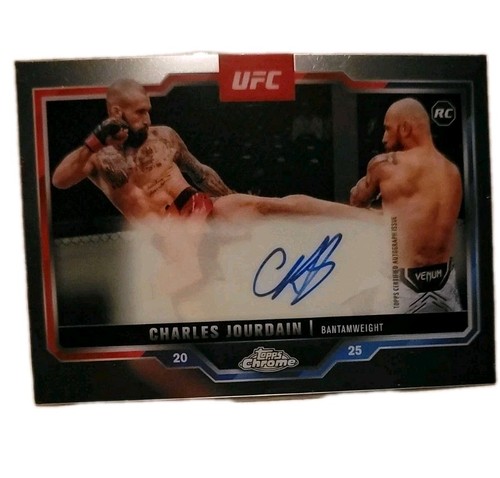 2025 Topps Chrome UFC Charles Jourdain Rookie RC Auto CRA-CJ - Bild 3 von 9