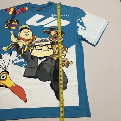 Street Couture Disney Up Movie AOP Bootleg Shirt Mens XXL Russell Carl Dug Kevin - Picture 8 of 16