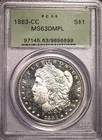 1883-CC MS63DMPL Morgan Silver Dollar Deep Mirror Proof Like - PCGS