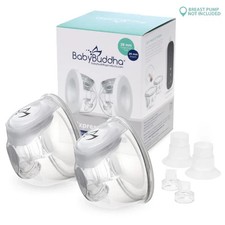 BabyBuddha Hands-Free Milk Collection Cups 8 Fl Oz Wearable Spill Resistant
