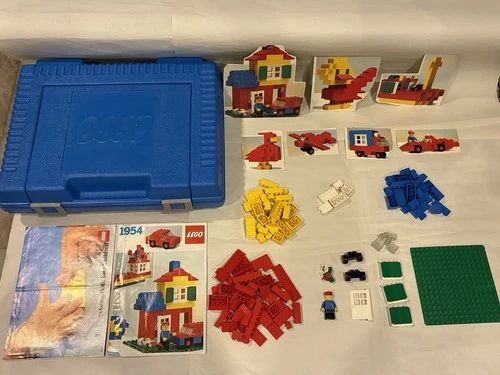 LEGO Basic Set with Storage Case 1954-2: Complete w/Instructions & Case